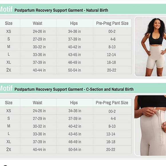 Postpartum Recovery Garment by Motif for C-Section And Natural Birth Size Small - Picture 10 of 10